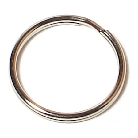 Midwest Fastener Steel, Split Ring, Nickel 20 PK 38502